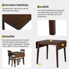 GDFStudio Zamora 29-45 Table à manger extensible avec pieds en bois d'hévéa