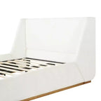 Lit plateforme rembourré moderne Marje Christopher Knight Home en bois d'hévéa avec tête de lit capitonnée