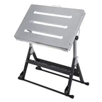 Table de soudage pliante avec roues verrouillables et inclinaison à 3 positions Plusieurs tailles et capacités (159/227/454 kg) pour atelier domestique