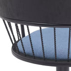 Tabouret de bar pivotant réglable en métal rembourré GDFStudio Orion