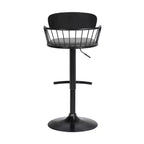 Tabouret de bar pivotant réglable en métal rembourré GDFStudio Orion