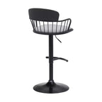 Tabouret de bar pivotant réglable en métal rembourré GDFStudio Orion
