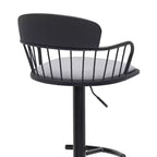 Tabouret de bar pivotant réglable en métal rembourré GDFStudio Orion