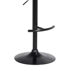 Tabouret de bar pivotant réglable en métal rembourré GDFStudio Orion