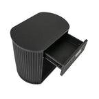 Table d'appoint 1 tiroir Hadley finition noire – Noir – iNSPIRE Q
