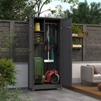 Armoire de rangement extérieure étanche avec étagères
