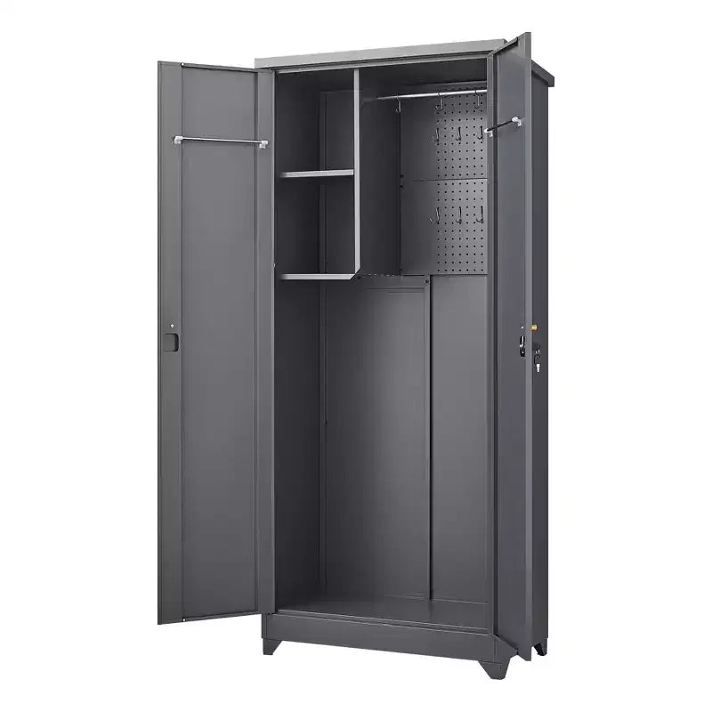 Armoire de rangement extérieure étanche avec étagères