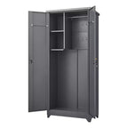 Armoire de rangement extérieure étanche avec étagères
