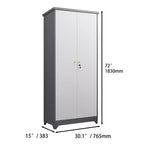 Armoire de rangement extérieure étanche avec étagères