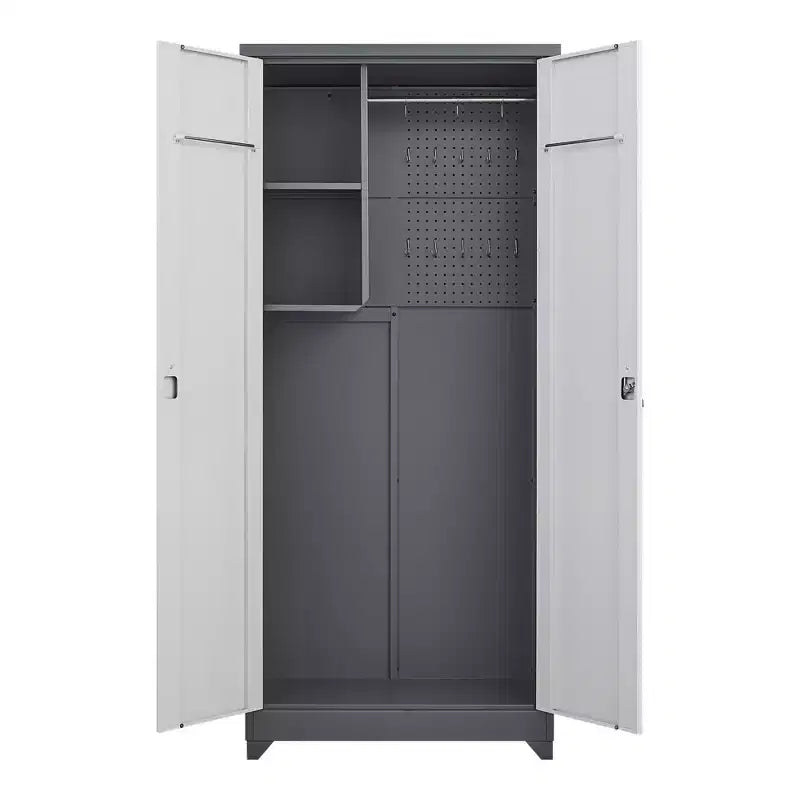 Armoire de rangement extérieure étanche avec étagères