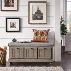 Banc de rangement Marin avec coussin en lin - iNSPIRE Q