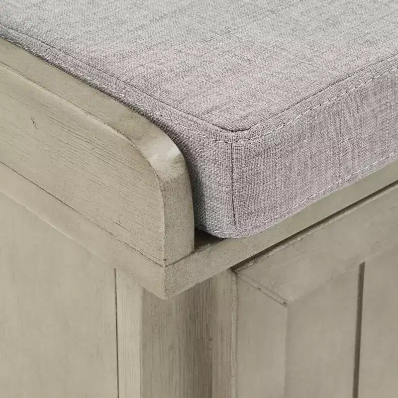 Banc de rangement Marin avec coussin en lin - iNSPIRE Q
