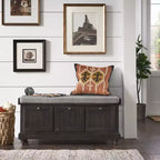 Banc de rangement Marin avec coussin en lin - iNSPIRE Q
