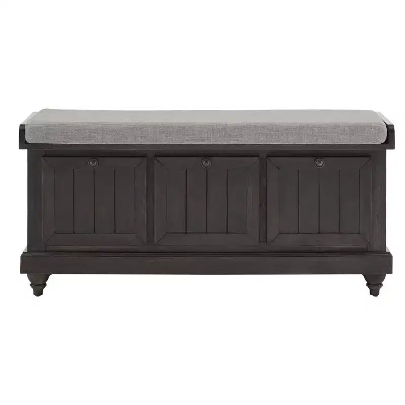 Banc de rangement Marin avec coussin en lin - iNSPIRE Q