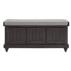 Banc de rangement Marin avec coussin en lin - iNSPIRE Q