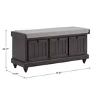 Banc de rangement Marin avec coussin en lin - iNSPIRE Q