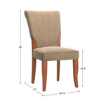 Chaises de salle à manger Parsons rembourrées en velours Pershing (lot de 2) - iNSPIREQ