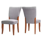 Pershing Velvet Upholstered Parsons Dining Chairs (Set of 2) - iNSPIREQ
