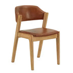 Chaise de salle à manger Abstergo moderne en bois scandinave (lot de 2) - iNSPIREQ