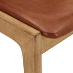 Chaise de salle à manger Abstergo moderne en bois scandinave (lot de 2) - iNSPIREQ