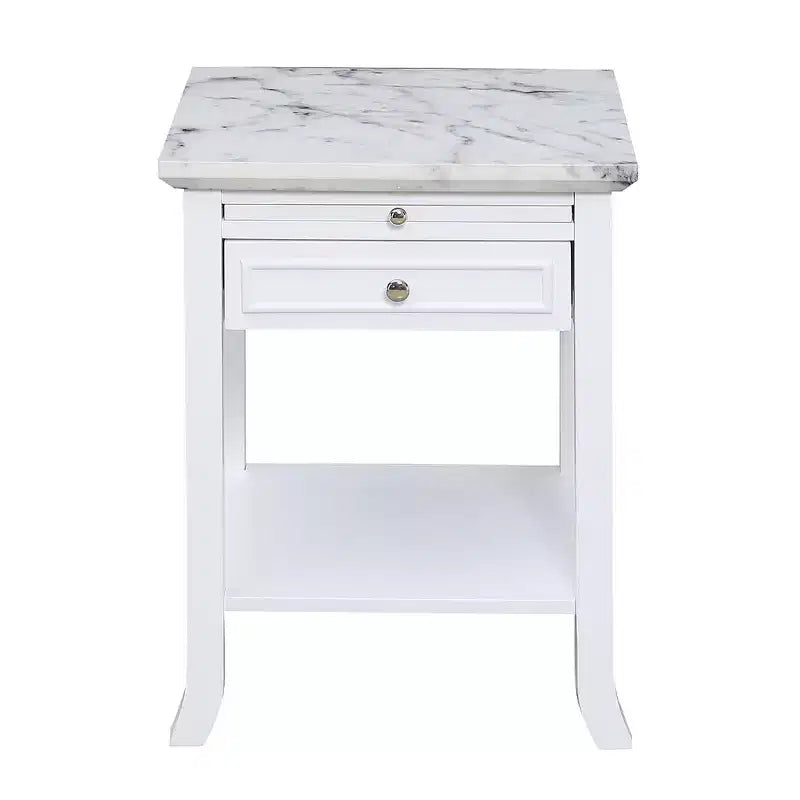 HomeStock Table d'appoint rectangulaire en bois 1 pièce