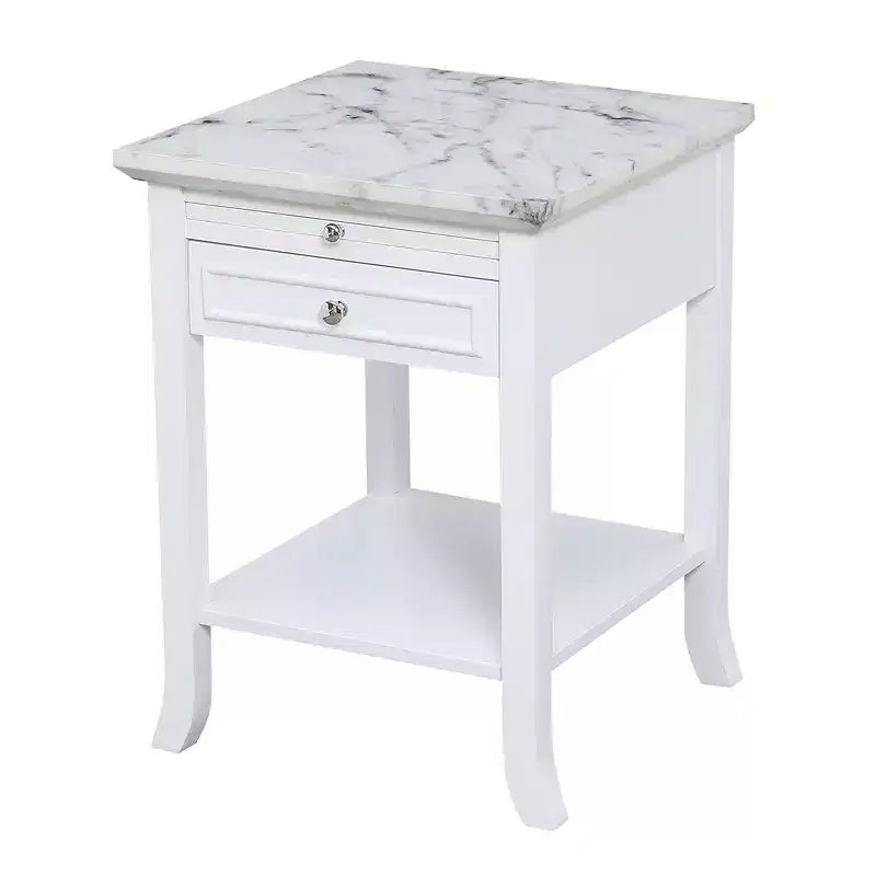 HomeStock Table d'appoint rectangulaire en bois 1 pièce