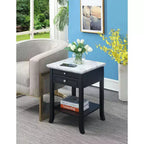 HomeStock Table d'appoint rectangulaire en bois 1 pièce