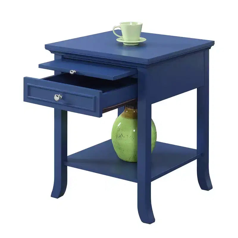HomeStock Table d'appoint rectangulaire en bois 1 pièce