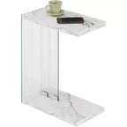 Table d'appoint rectangulaire en verre HomeStock, 1 pièce