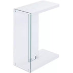 Table d'appoint rectangulaire en verre HomeStock, 1 pièce