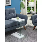 Table d'appoint rectangulaire en verre HomeStock, 1 pièce