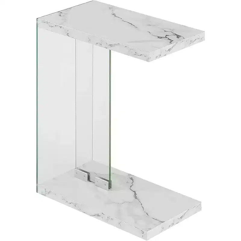 Table d'appoint rectangulaire en verre HomeStock, 1 pièce