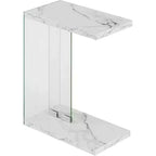 Table d'appoint rectangulaire en verre HomeStock, 1 pièce
