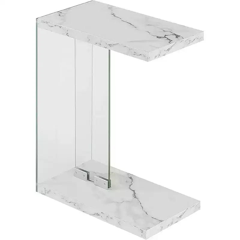 Table d'appoint rectangulaire en verre HomeStock, 1 pièce