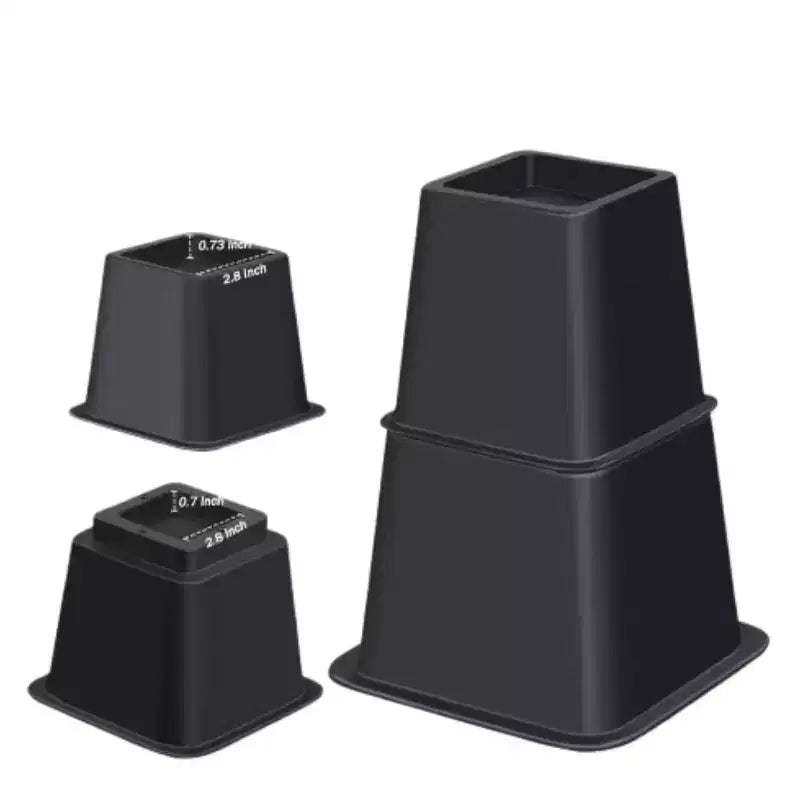 Lot de 6 rehausseurs de lit robustes et réglables Home Collection
