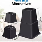 Lot de 6 rehausseurs de lit robustes et réglables Home Collection