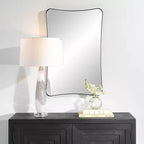 Miroir de courtoisie noir Uttermost Loudon 22 x 34