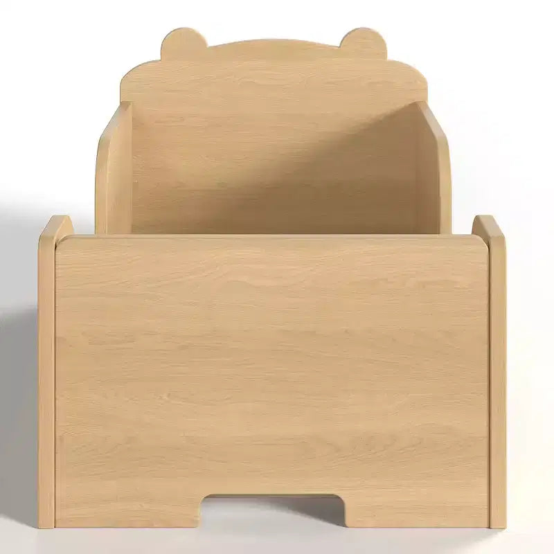 Bellemave Lit au Sol pour Tout-Petits avec Barrières de Sécurité et Forme d'Ours, Cadre de Lit en Bois Massif pour Garçons et Filles, Aucun Sommier Tapissier Nécessaire