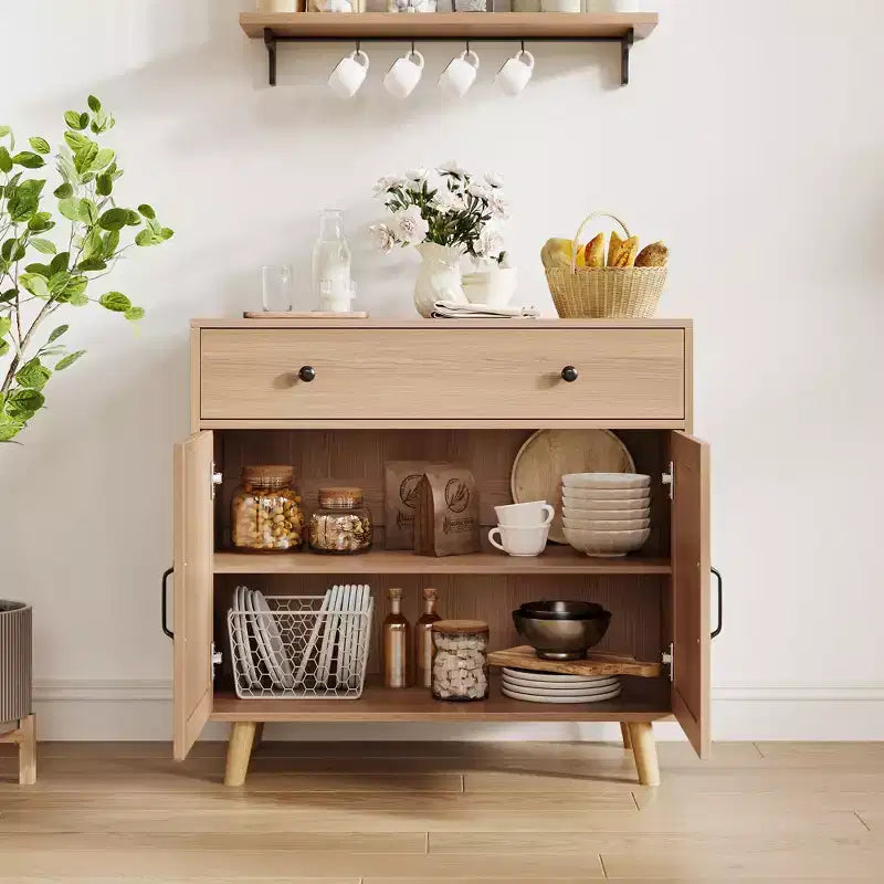 Buffet polyvalent avec tiroirs et portes, console de rangement multi-usage pour cuisine, salle à manger, salon, entrée, meuble d'appoint autonome