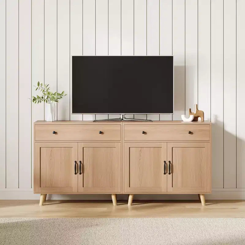 Buffet polyvalent avec tiroirs et portes, console de rangement multi-usage pour cuisine, salle à manger, salon, entrée, meuble d'appoint autonome