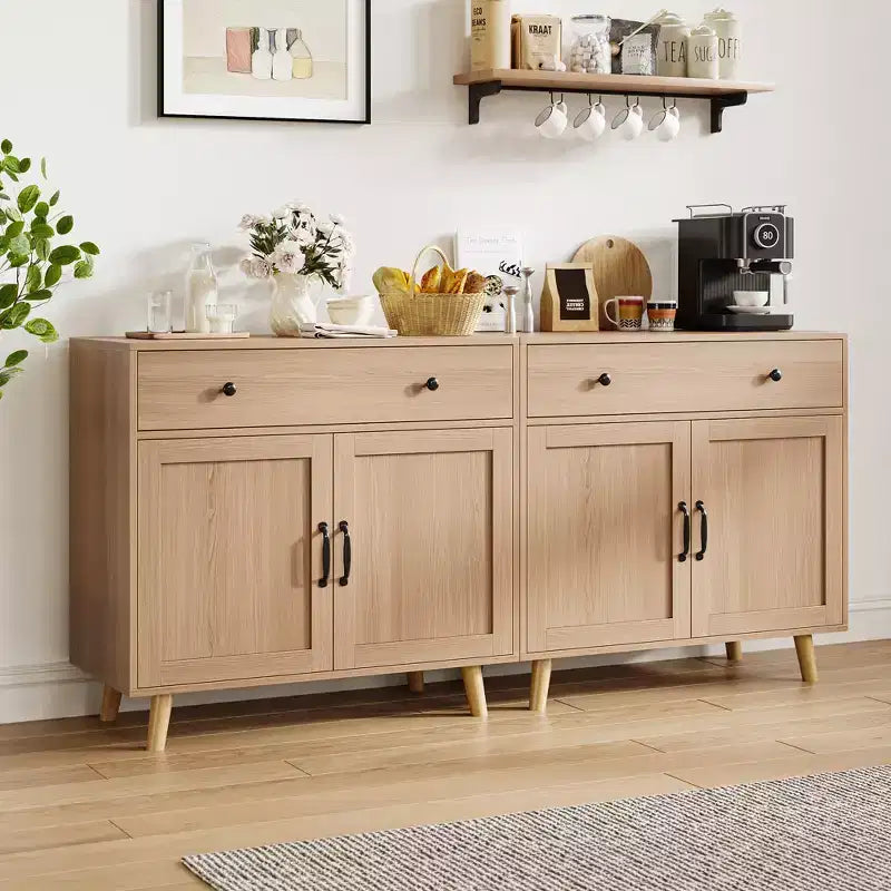 Buffet polyvalent avec tiroirs et portes, console de rangement multi-usage pour cuisine, salle à manger, salon, entrée, meuble d'appoint autonome