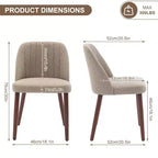 Chaises de salle à manger, chaises de cuisine rembourrées, chaise d'appoint en tissu pour cuisine, salle à manger, restaurant