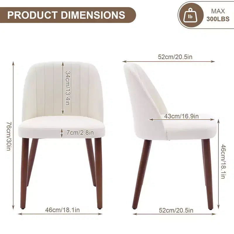 Chaises de salle à manger, chaises de cuisine rembourrées, chaise d'appoint en tissu pour cuisine, salle à manger, restaurant