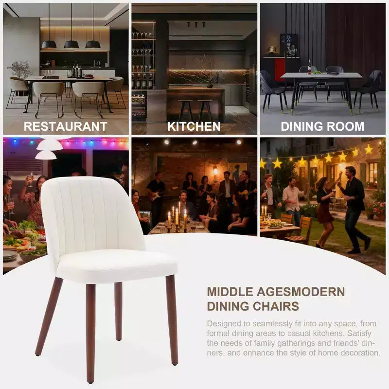 Chaises de salle à manger, chaises de cuisine rembourrées, chaise d'appoint en tissu pour cuisine, salle à manger, restaurant