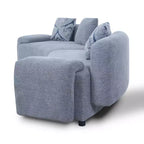 Canapé 4 places incurvé moderne Christopher Knight Home Alvis 122 en tissu rembourré avec 3 coussins