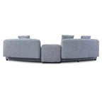 Canapé 4 places incurvé moderne Christopher Knight Home Alvis 122 en tissu rembourré avec 3 coussins