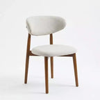 Mid-Century Modern Dining Chairs, Farmhouse Style, Wood Legs, for Kitchen, Dining Room