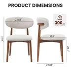 Chaises de salle à manger modernes du milieu du siècle, style ferme, pieds en bois, pour cuisine, salle à manger