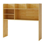 Costway Étagère de bureau à 3 niveaux avec 6 compartiments, organiseur de bureau pour ordinateur, Marron rustique/Gris/Naturel/Blanc/Beige