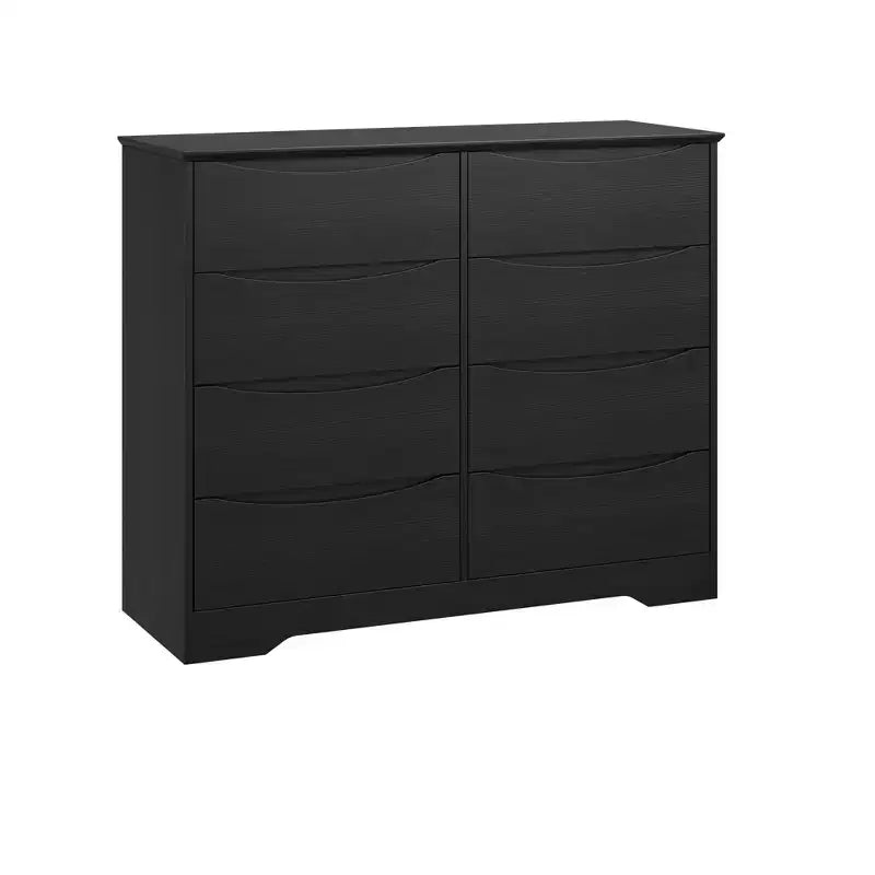 Commode en bois à 8 tiroirs – Grande commode moderne, rangement profond, plateau large pour chambre à coucher, salon, couloir, chambre d'enfant
